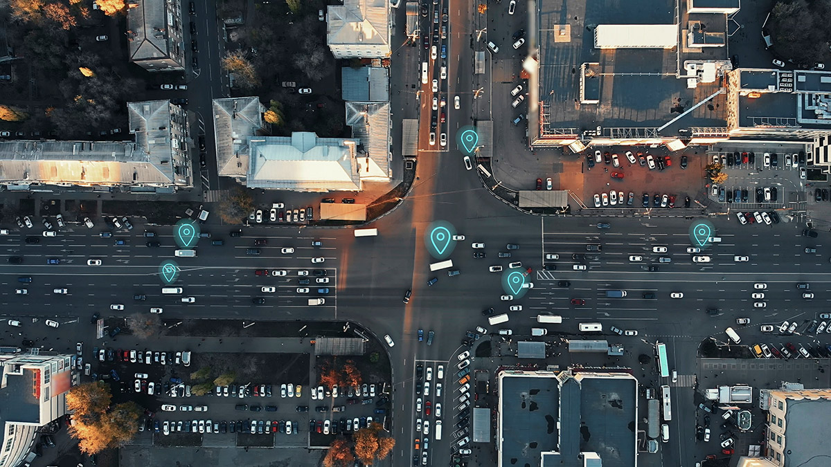 cars and GPS navigation system